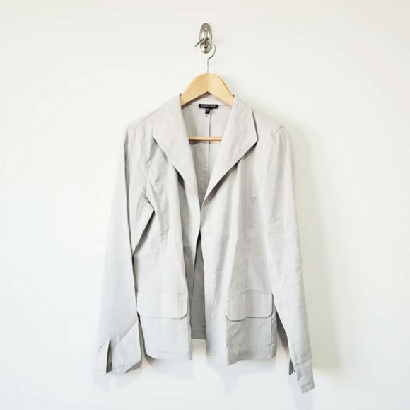 Eileen Fisher Jackets & Blazers - Eileen Fisher Organic Linen Open Front Jacket S